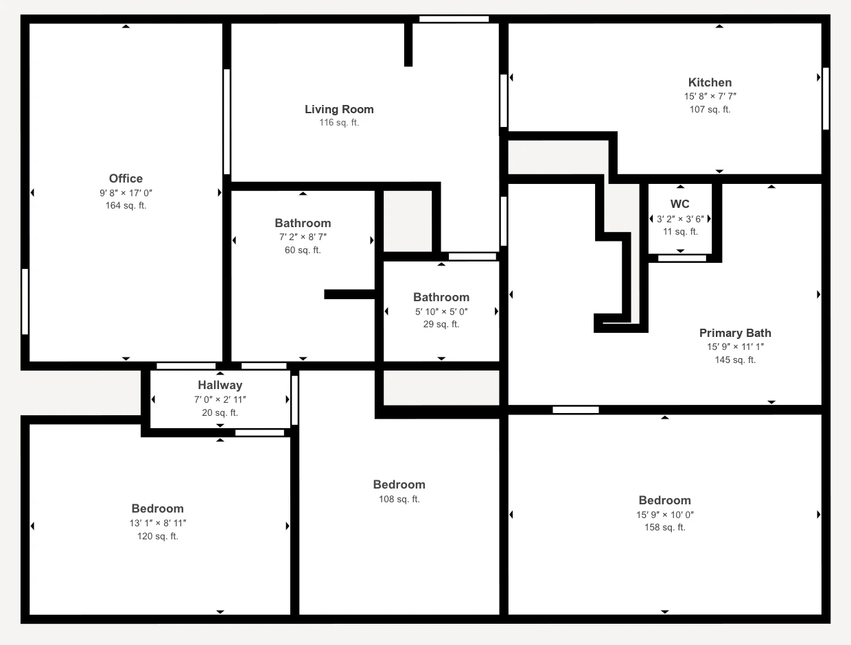 Floor plan: Central Austin Home